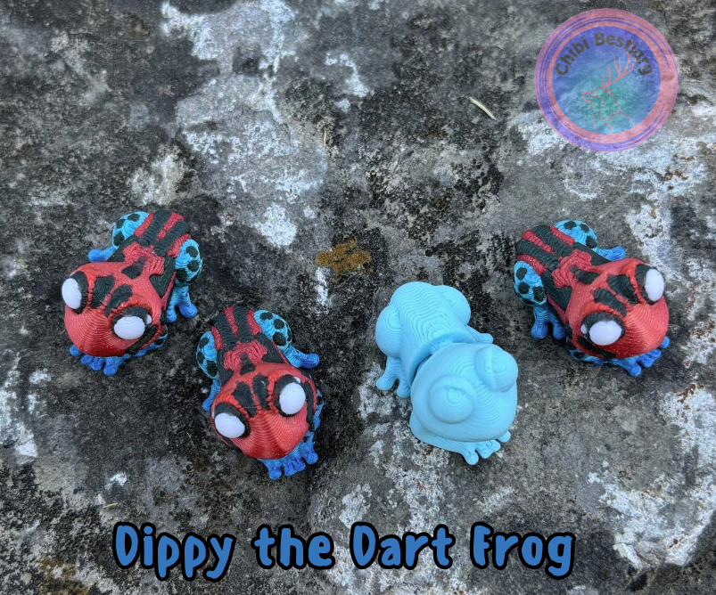 Dippy the Dart Frog Flexi